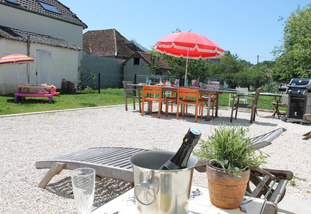 La Ferme De Mon Enfance Villa Villechétif Exteriör bild